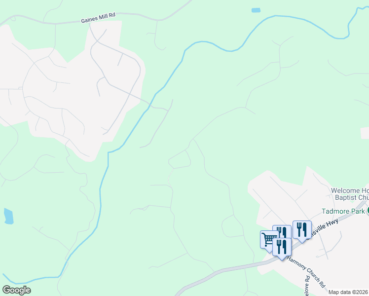 map of restaurants, bars, coffee shops, grocery stores, and more near 3297 Joe Parker Road in Gainesville