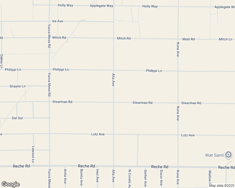map of restaurants, bars, coffee shops, grocery stores, and more near 59724 Stearman Road in Homestead Valley