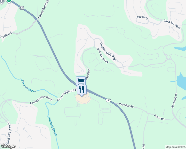 map of restaurants, bars, coffee shops, grocery stores, and more near in Canton