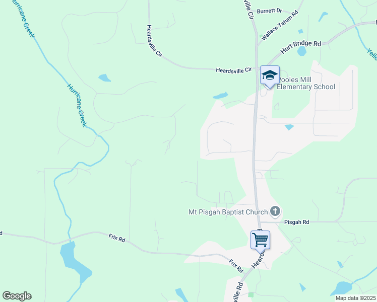 map of restaurants, bars, coffee shops, grocery stores, and more near 6960 Worley Road in Cumming