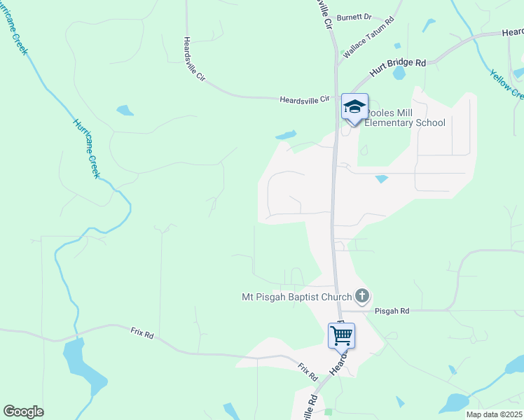 map of restaurants, bars, coffee shops, grocery stores, and more near 7085 Farm House Lane in Cumming