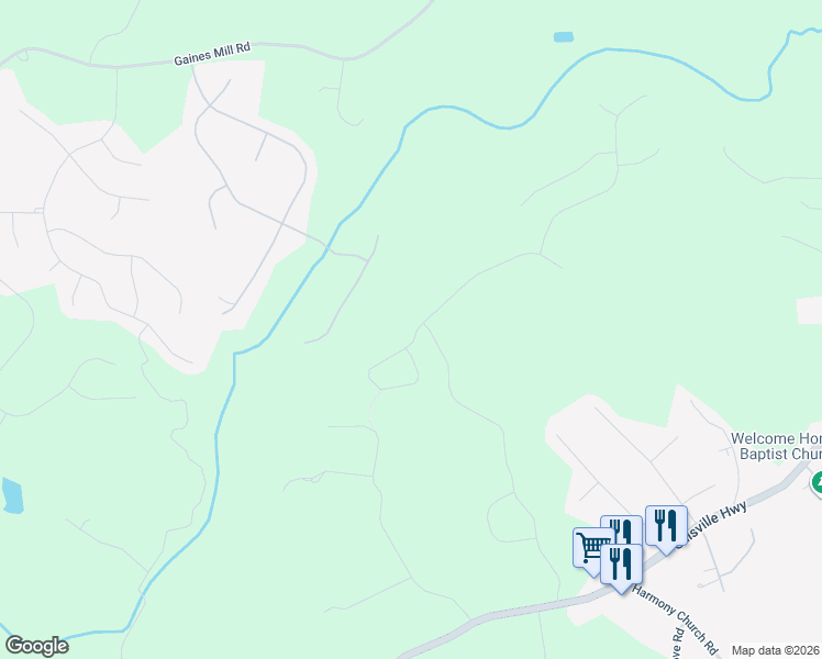 map of restaurants, bars, coffee shops, grocery stores, and more near 3297 Joe Parker Road in Gainesville