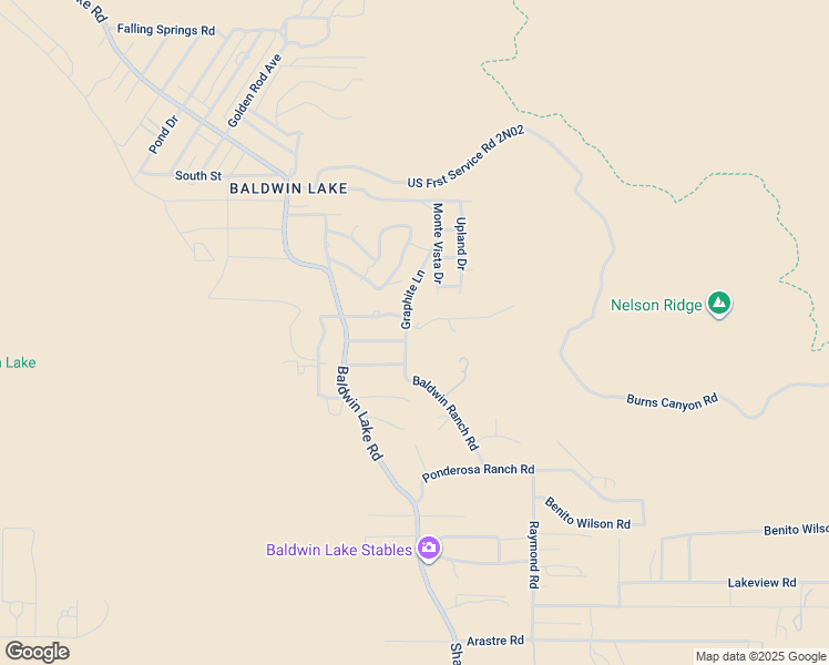 map of restaurants, bars, coffee shops, grocery stores, and more near 1443 Graphite Lane in Big Bear
