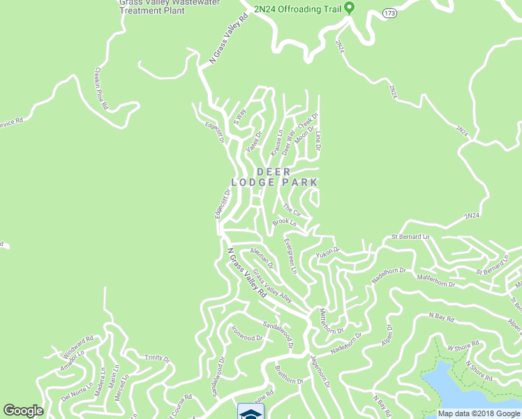map of restaurants, bars, coffee shops, grocery stores, and more near 1377 Rock Ridge Way in Lake Arrowhead