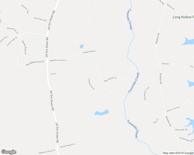 map of restaurants, bars, coffee shops, grocery stores, and more near 8920 Blue Willow Court in Gainesville