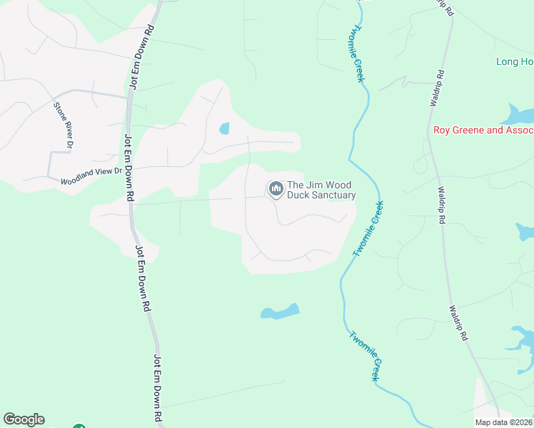 map of restaurants, bars, coffee shops, grocery stores, and more near 8920 Blue Willow Court in Gainesville