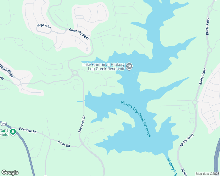 map of restaurants, bars, coffee shops, grocery stores, and more near 151 Sunshower Ridge in Canton