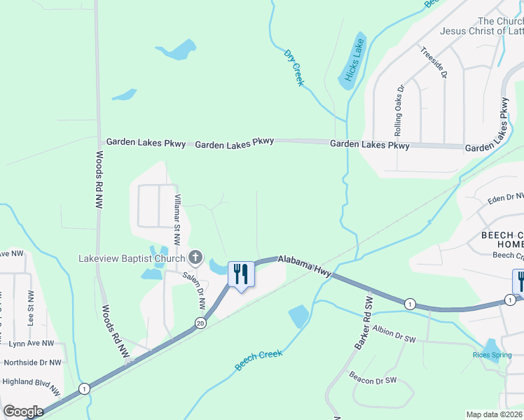 map of restaurants, bars, coffee shops, grocery stores, and more near 14 Westhaven Drive Northwest in Rome