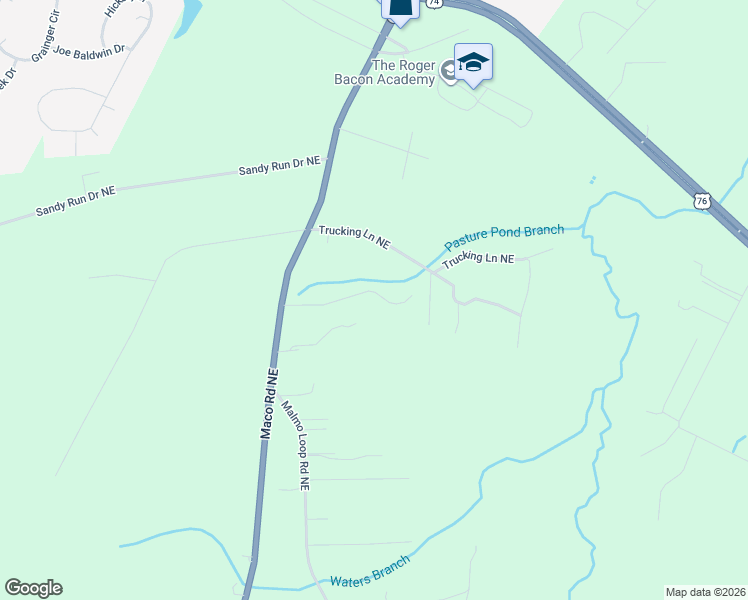map of restaurants, bars, coffee shops, grocery stores, and more near 7149 Jennings Road NorthEast in Leland