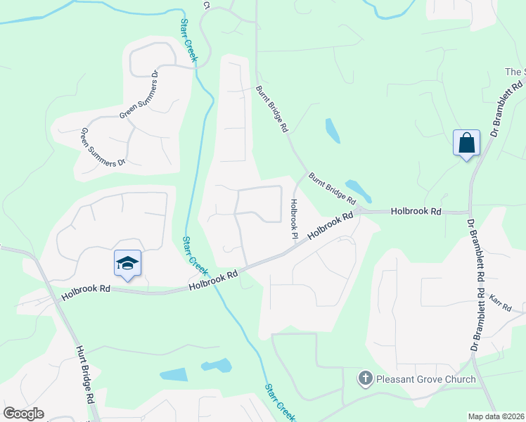 map of restaurants, bars, coffee shops, grocery stores, and more near 4220 Ridgebrook Bend in Cumming