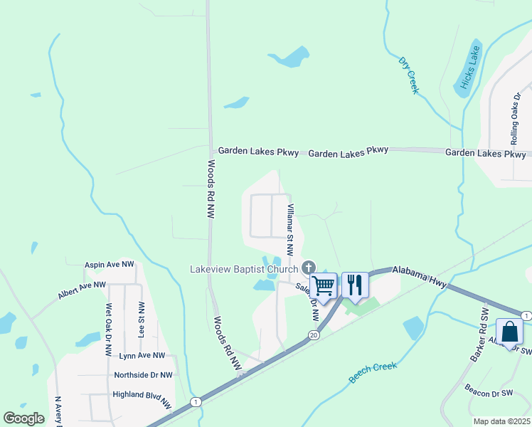 map of restaurants, bars, coffee shops, grocery stores, and more near 4 Alkaid Street Northwest in Rome
