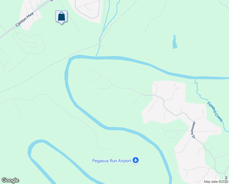 map of restaurants, bars, coffee shops, grocery stores, and more near 2116 Harmony Drive in Canton