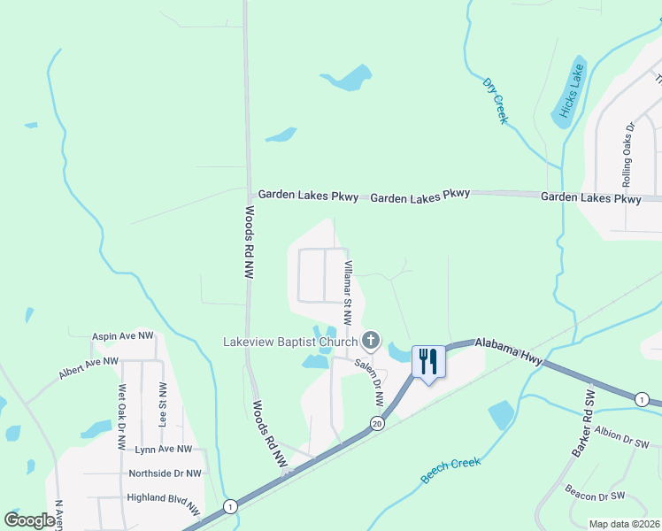 map of restaurants, bars, coffee shops, grocery stores, and more near 4 Polaris Terrace Northwest in Rome