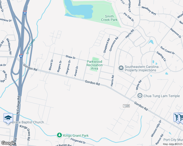 map of restaurants, bars, coffee shops, grocery stores, and more near 4819 Castleboro Court in Wilmington