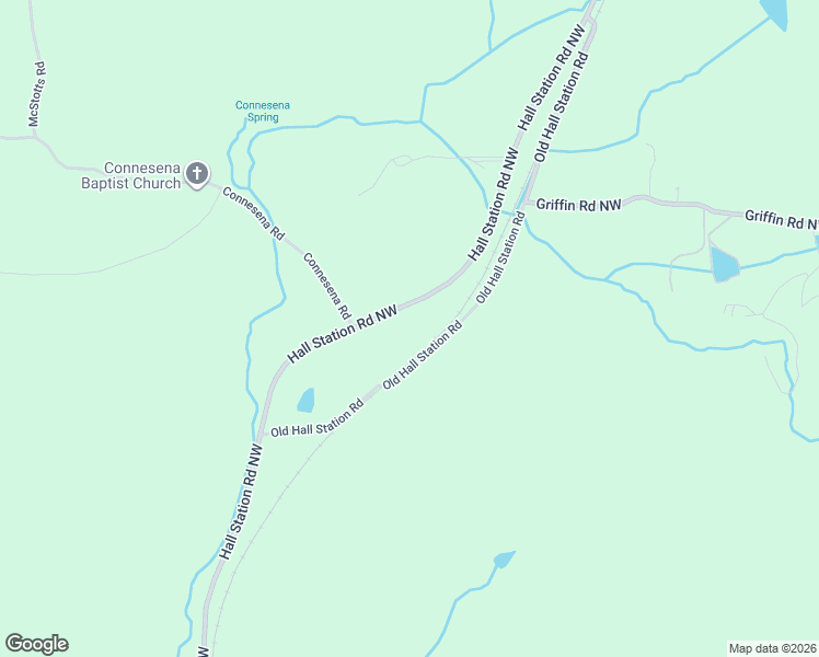 map of restaurants, bars, coffee shops, grocery stores, and more near 460 Hall Station Road Northwest in Kingston