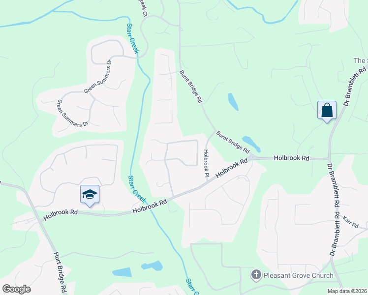 map of restaurants, bars, coffee shops, grocery stores, and more near 4125 Ridgebrook Bend in Cumming