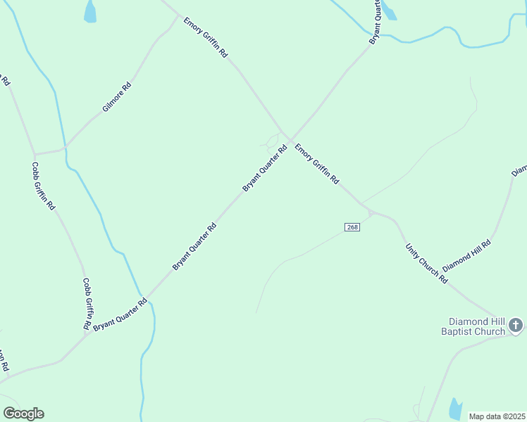 map of restaurants, bars, coffee shops, grocery stores, and more near 4996 Bryant Quarter Road in Gillsville