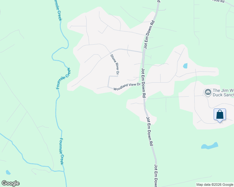 map of restaurants, bars, coffee shops, grocery stores, and more near 8485 Woodland View Drive in Gainesville