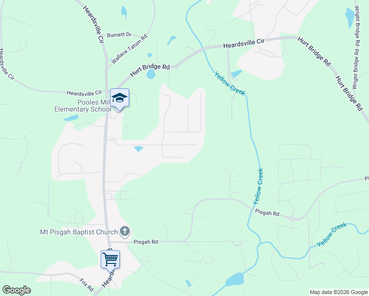 map of restaurants, bars, coffee shops, grocery stores, and more near 7380 Ansley Park Way in Cumming