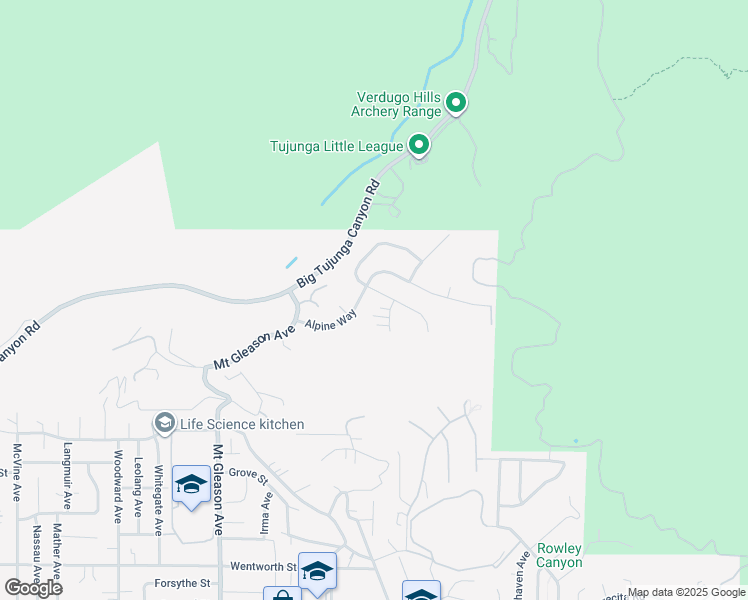 map of restaurants, bars, coffee shops, grocery stores, and more near 11487 Dellmont Drive in Los Angeles
