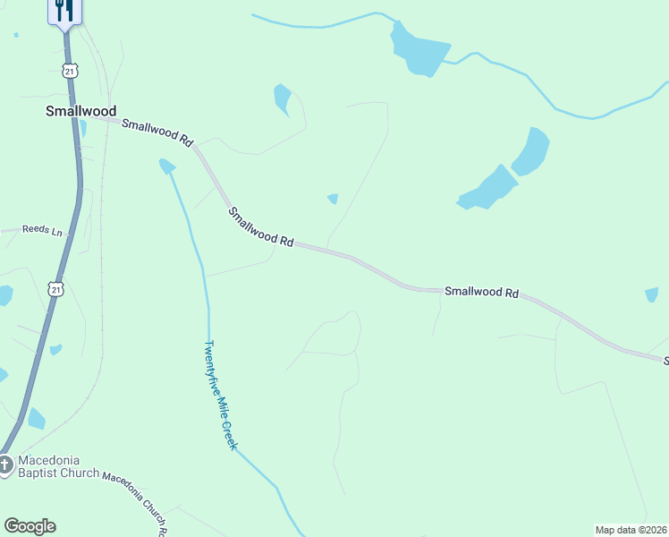 map of restaurants, bars, coffee shops, grocery stores, and more near 898 Smallwood Road in Ridgeway