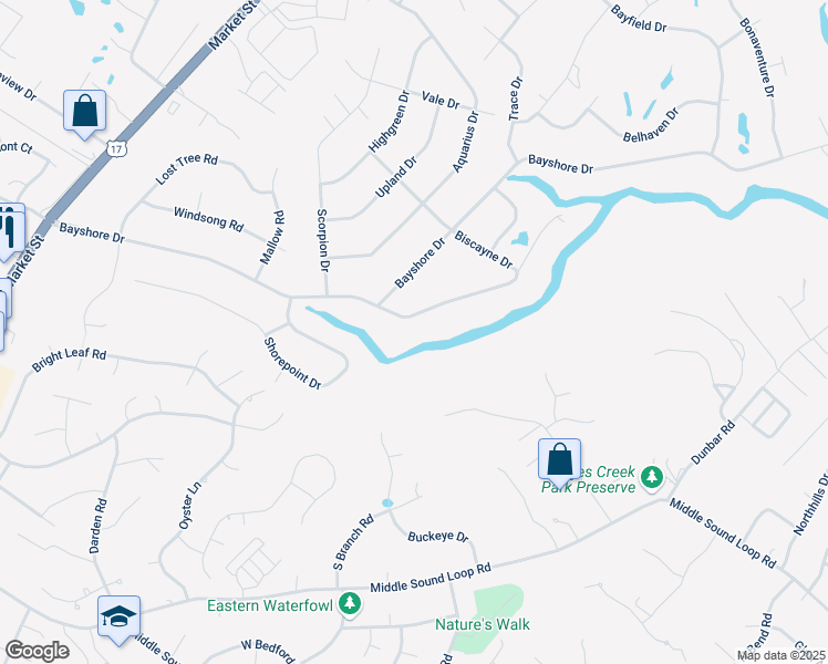 map of restaurants, bars, coffee shops, grocery stores, and more near 422 Biscayne Drive in Wilmington