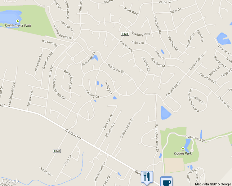 map of restaurants, bars, coffee shops, grocery stores, and more near 2111 Sapling Circle in Wilmington