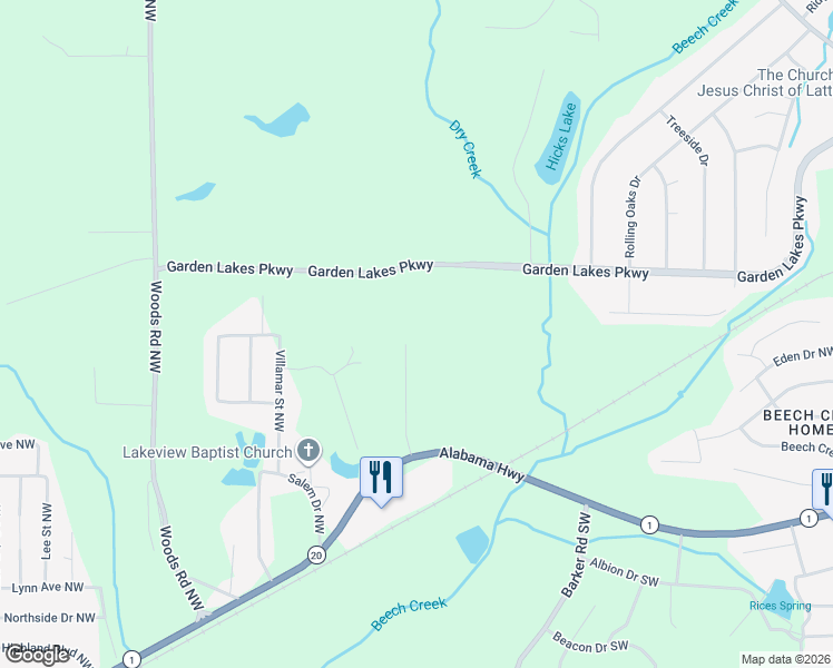 map of restaurants, bars, coffee shops, grocery stores, and more near 30 Westhaven Drive Northwest in Rome