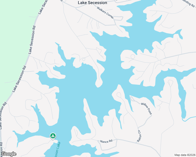 map of restaurants, bars, coffee shops, grocery stores, and more near 404 Camel Road in Iva