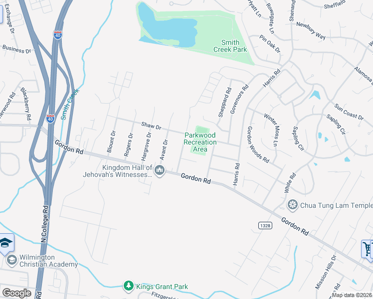 map of restaurants, bars, coffee shops, grocery stores, and more near 4826 Canetuck Road in Wilmington
