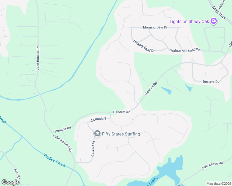 map of restaurants, bars, coffee shops, grocery stores, and more near 5865 Cool Springs Drive in Cumming