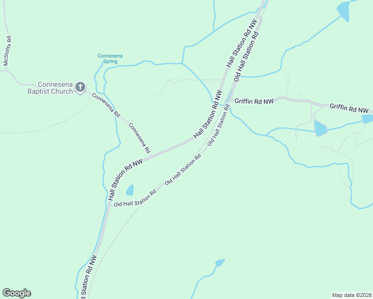 map of restaurants, bars, coffee shops, grocery stores, and more near 460 Hall Station Road Northwest in Kingston