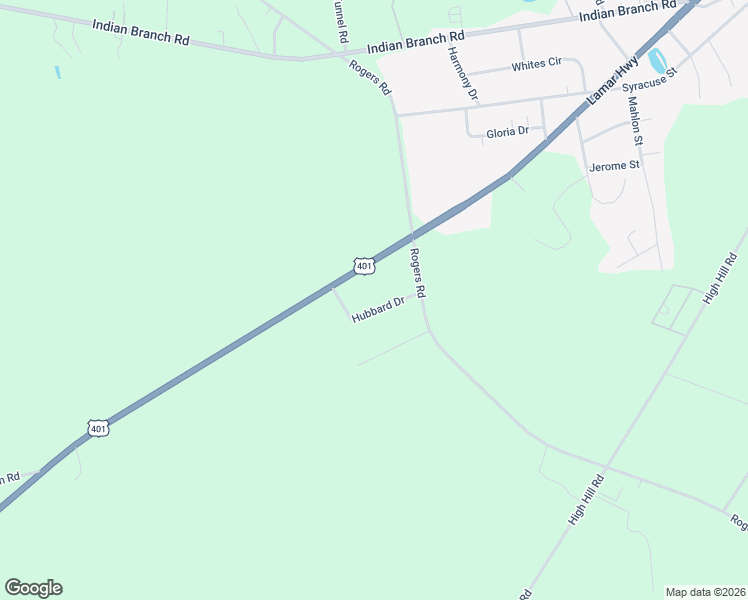 map of restaurants, bars, coffee shops, grocery stores, and more near 1508 Hubbard Drive in Darlington