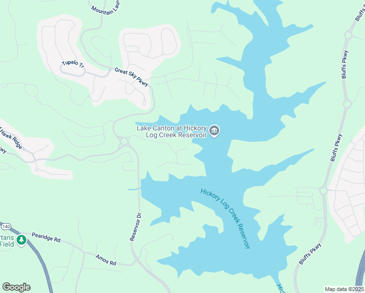 map of restaurants, bars, coffee shops, grocery stores, and more near 413 Solace Place in Canton