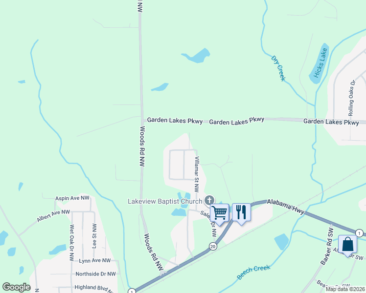 map of restaurants, bars, coffee shops, grocery stores, and more near 4 Polaris Terrace Northwest in Rome