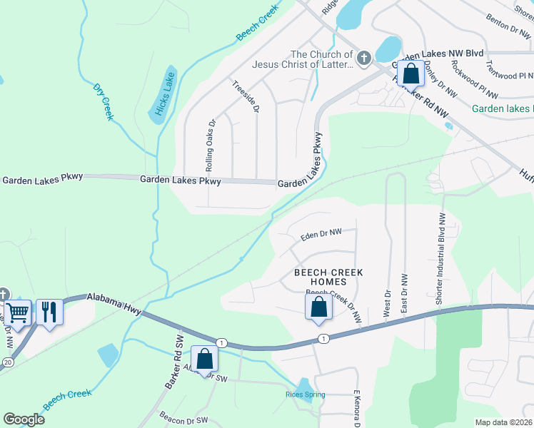 map of restaurants, bars, coffee shops, grocery stores, and more near 7 Savannah Place in Rome