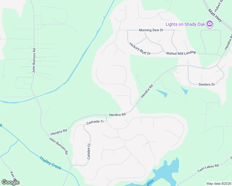 map of restaurants, bars, coffee shops, grocery stores, and more near 5850 Cool Springs Dr in Cumming