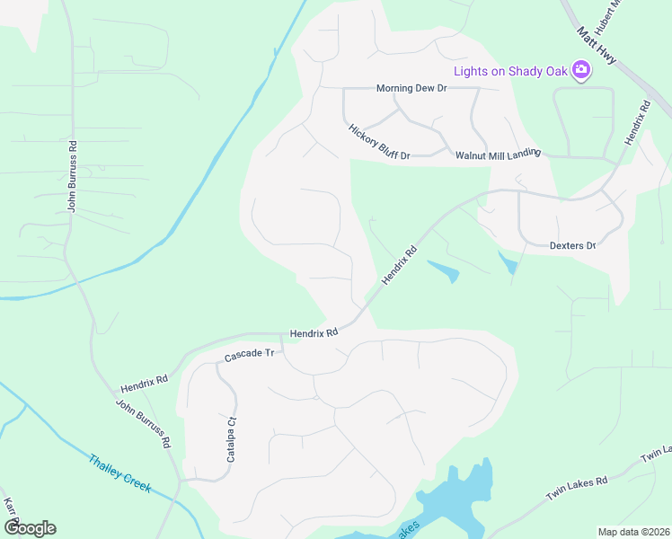 map of restaurants, bars, coffee shops, grocery stores, and more near 5820 Cool Springs Dr in Cumming