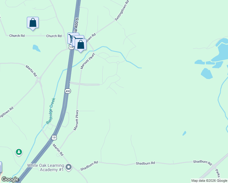 map of restaurants, bars, coffee shops, grocery stores, and more near 5035 Shadburn Road in Cumming