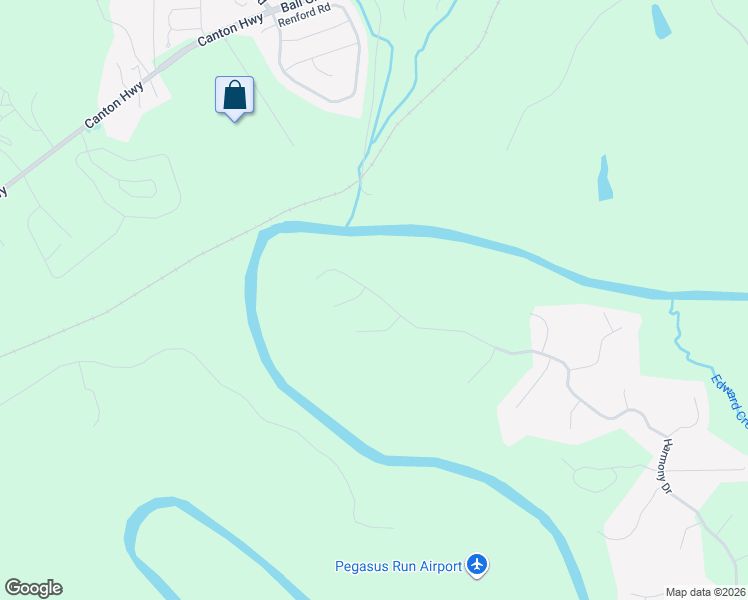 map of restaurants, bars, coffee shops, grocery stores, and more near 2100 Harmony Drive in Canton