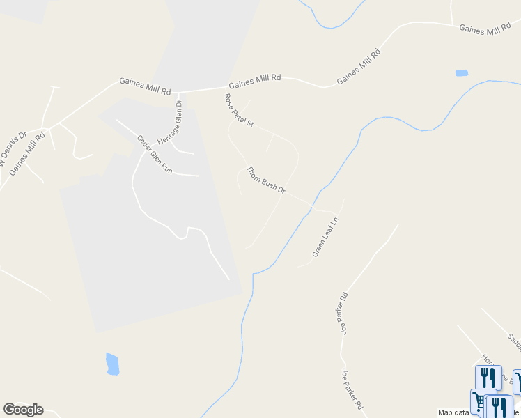 map of restaurants, bars, coffee shops, grocery stores, and more near 3318 Rose Petal Street in Gainesville