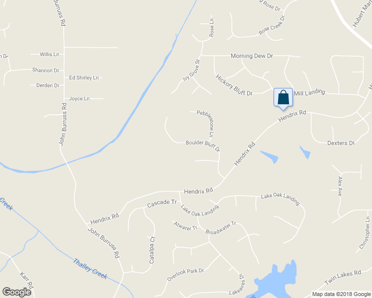 map of restaurants, bars, coffee shops, grocery stores, and more near 5955 Boulder Bluff Drive in Cumming