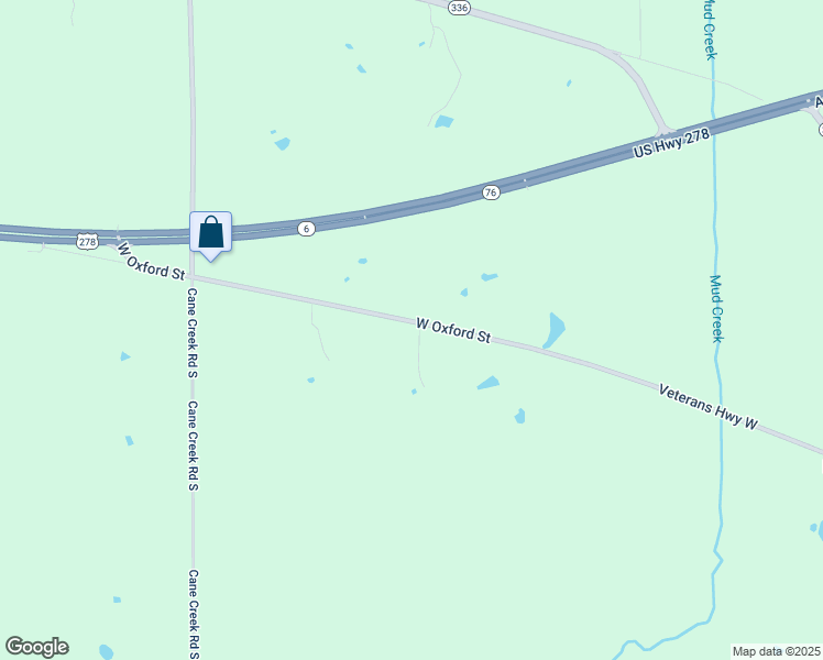 map of restaurants, bars, coffee shops, grocery stores, and more near 7071 West Oxford Street in Pontotoc
