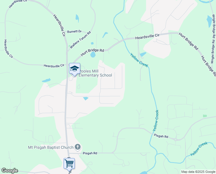 map of restaurants, bars, coffee shops, grocery stores, and more near 7455 Easton Valley Lane in Cumming