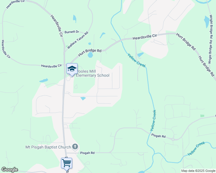 map of restaurants, bars, coffee shops, grocery stores, and more near 7475 Easton Valley Lane in Cumming
