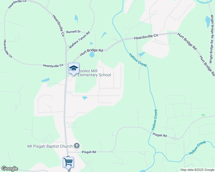 map of restaurants, bars, coffee shops, grocery stores, and more near 7455 Easton Valley Lane in Cumming