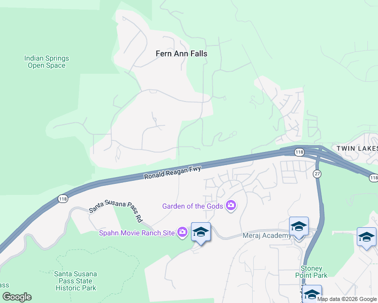 map of restaurants, bars, coffee shops, grocery stores, and more near 11428 Iverson Road in Los Angeles County