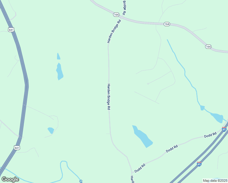map of restaurants, bars, coffee shops, grocery stores, and more near 261 Harden Bridge Road in Commerce