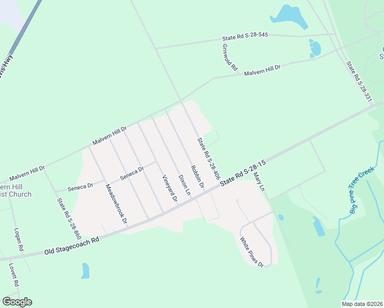 map of restaurants, bars, coffee shops, grocery stores, and more near 1910 Robbin Drive in Camden