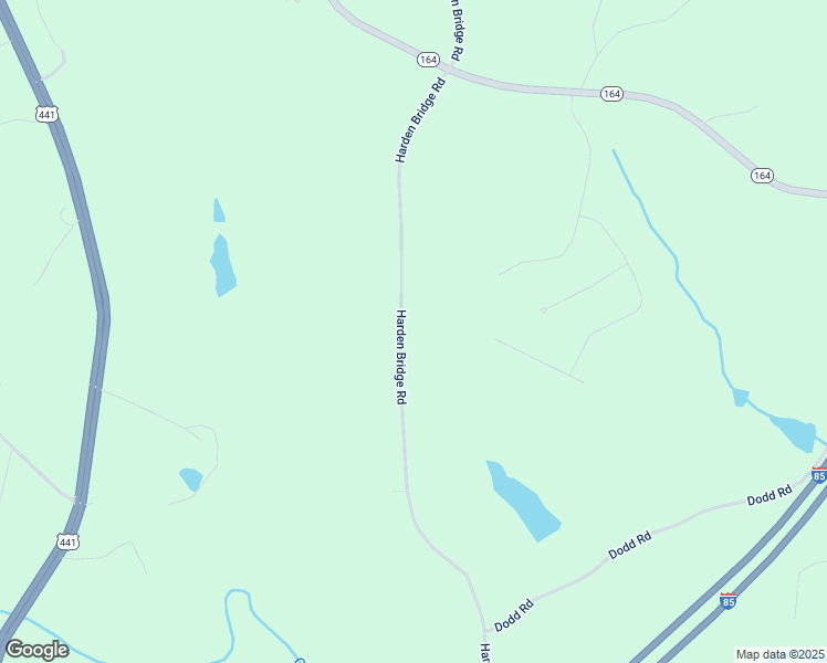 map of restaurants, bars, coffee shops, grocery stores, and more near 261 Harden Bridge Road in Commerce